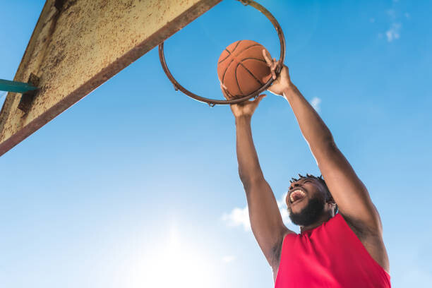 Poster low angle view of african american