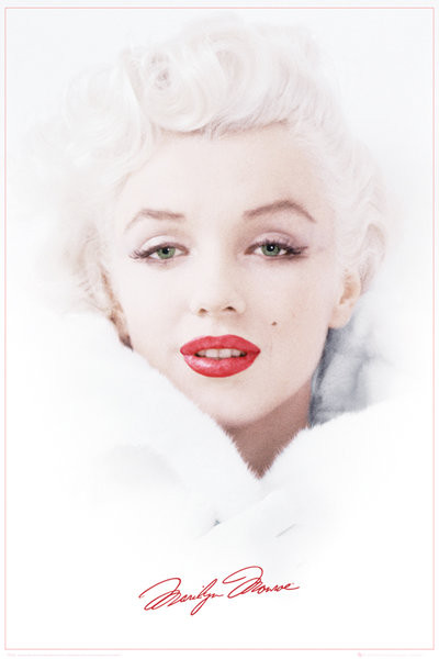 moderne Papier peint photo Papier-peint Marilyn Monroe avec rouge Lèvres Actrice 