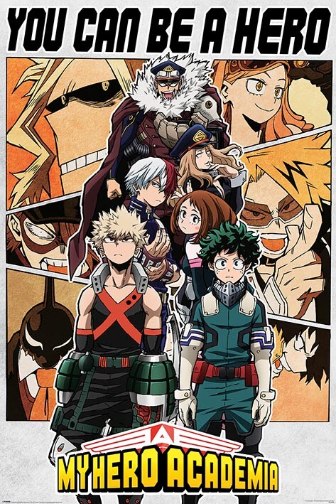 My Hero Academia Be A Hero Poster Affiche All Poster Chez Europosters