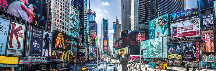 New York - Times Square Panoramic Poster, Affiche | All poster chez  Europosters