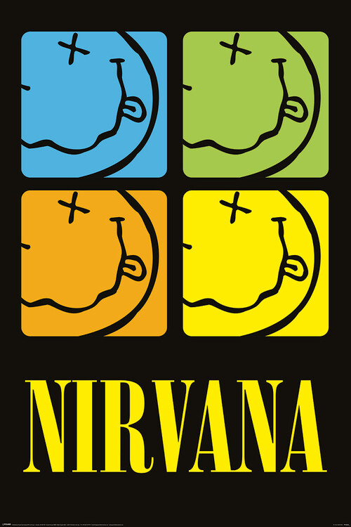Poster Nirvana - Smiley Squares