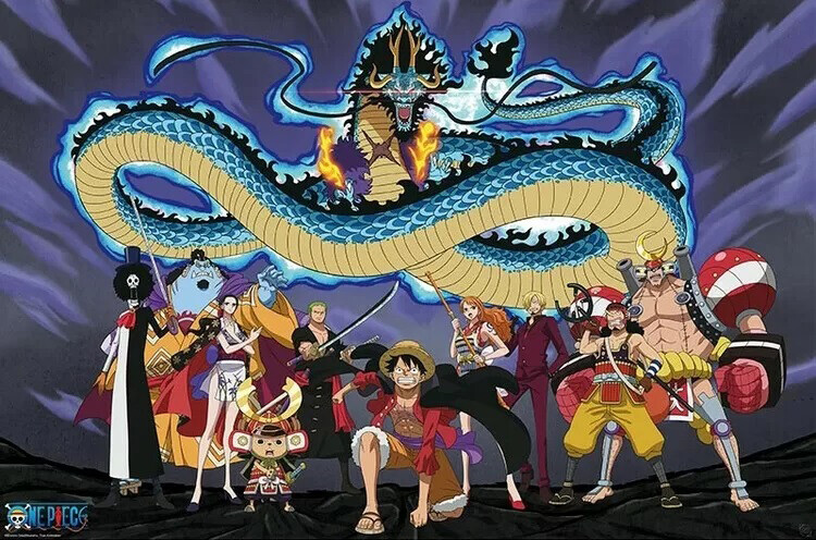 One Piece - The Crew vs Kaido Poster, Affiche