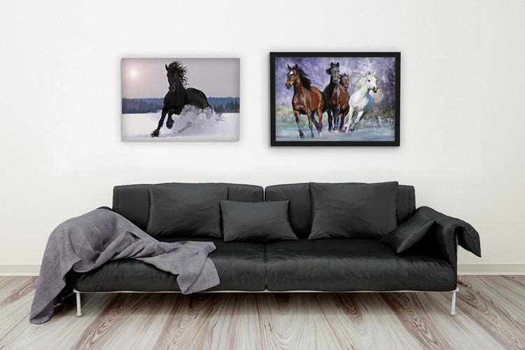 Poster Running horses - bob langrish