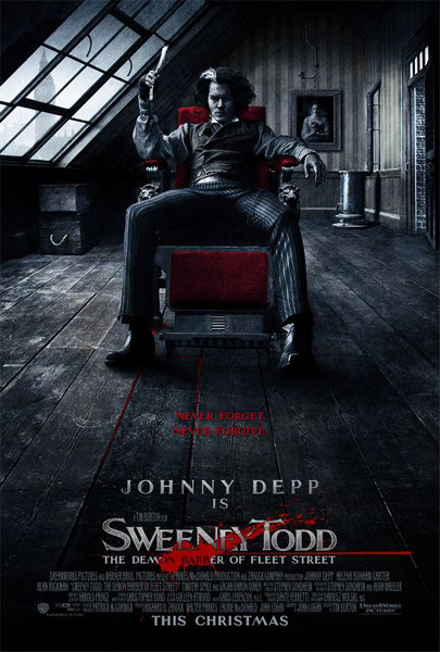 Poster Sweeney Todd, le diabolique barbier de Fleet Street