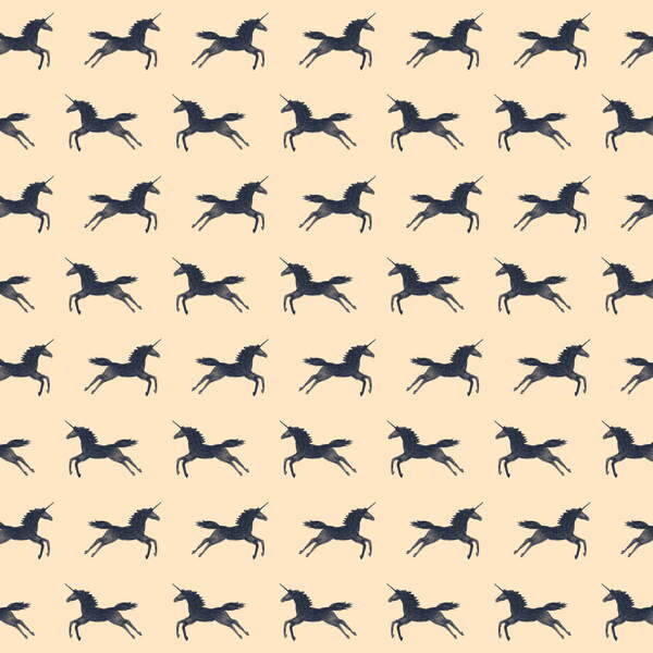 Tableau sur toile Unicorns - Pattern, 2018