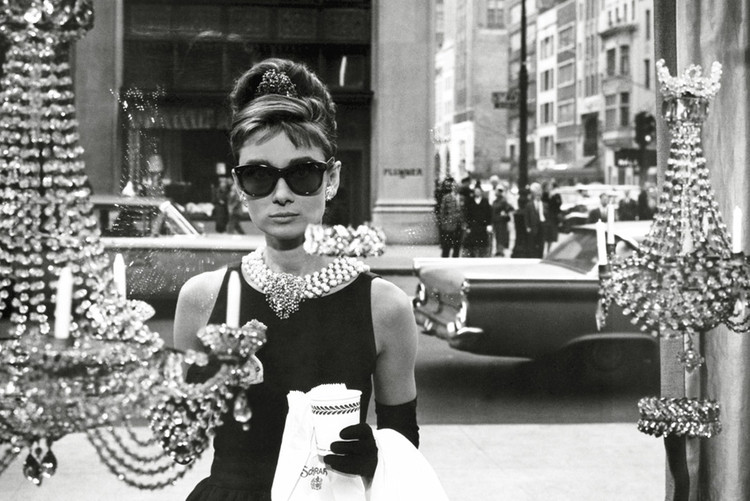 Audrey Hepburn - window Poster