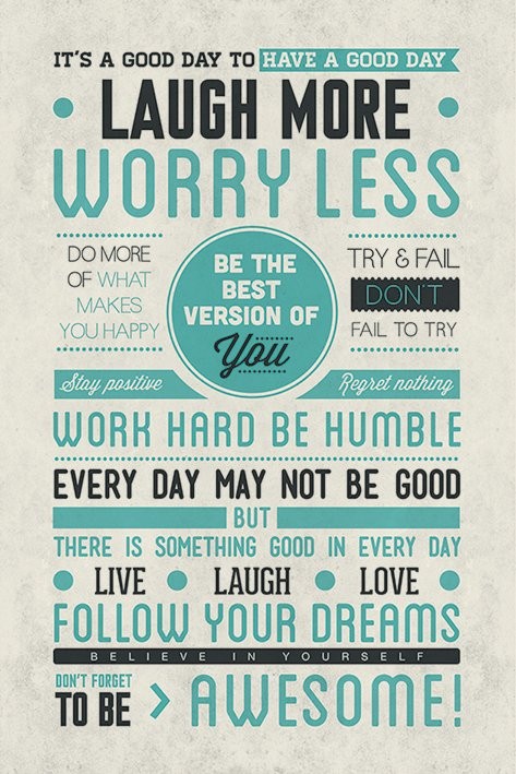 Be awesome Poster