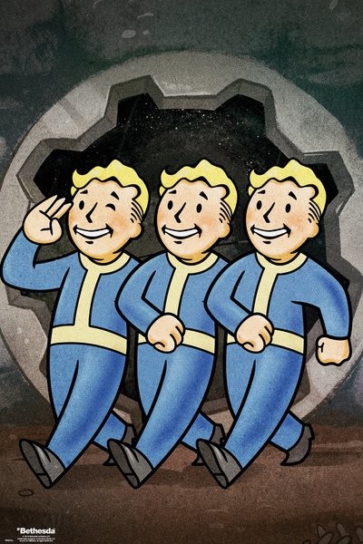Fallout 76 - Vault Boys Poster