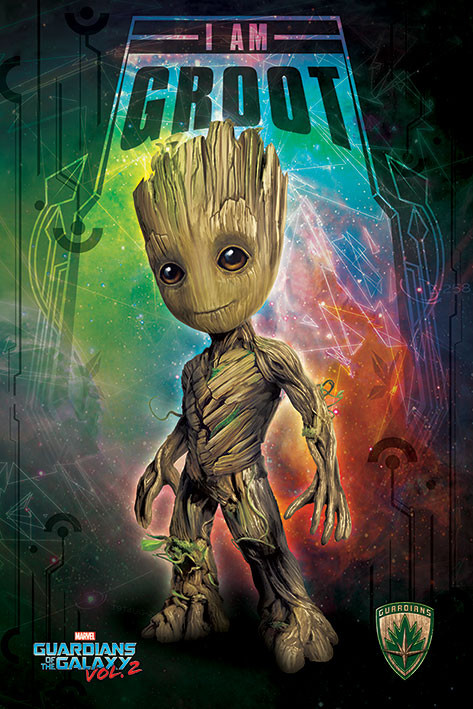 les gardiens de la galaxie vol    groot poster affiche