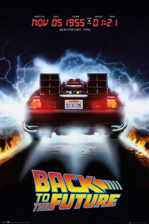 Delorean Retour Vers Le Futur Film Retour vers le futur - Delorean Poster, Affiche | Acheter-le sur