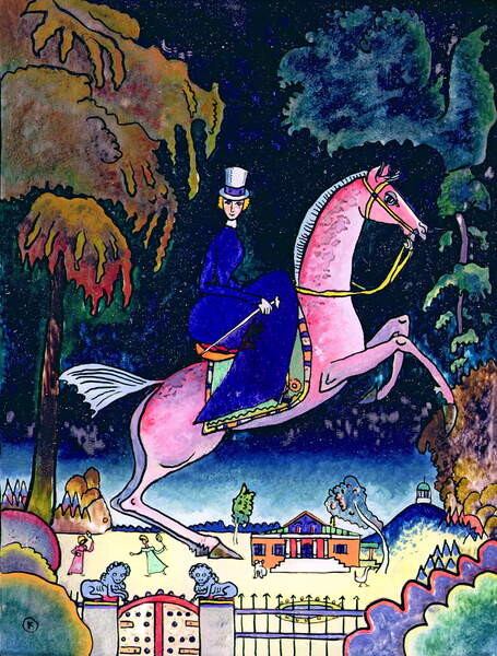 Tričko Amazons with Lions (1918)