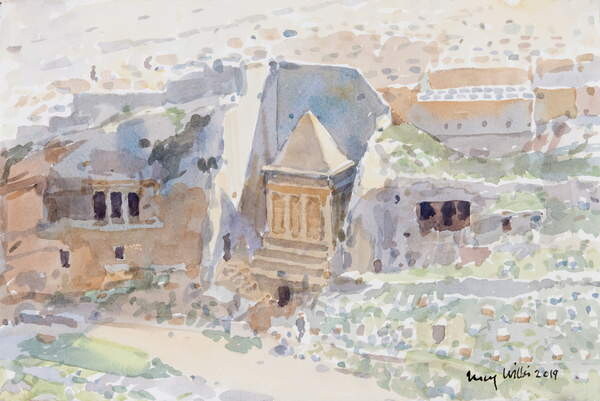 Samolepka Ancient Tombs in the Kidron Valley, Jerusalem, 2019