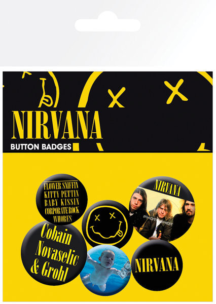 Ansteckerset Nirvana - Smiley