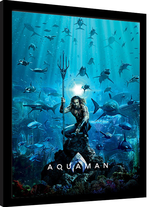 Oprawiony plakat Aquaman - Teaser