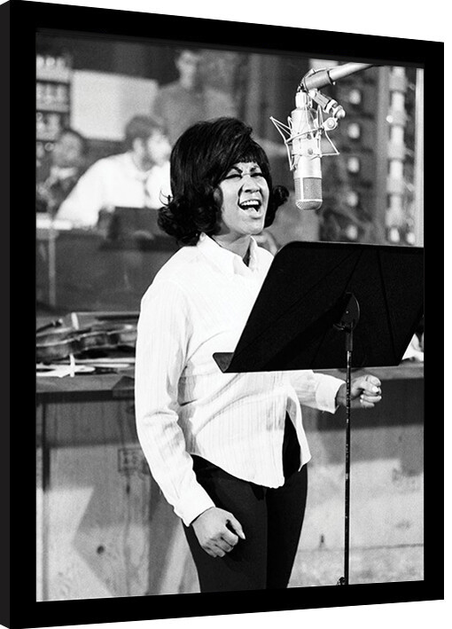 Zarámovaný plakát Aretha Franklin - Photo