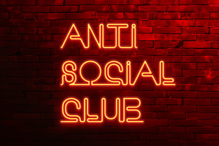 Arte fotográfico Anti social club