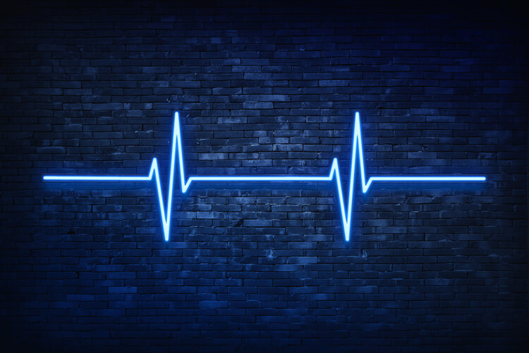 Arte fotográfico Blue Lifeline