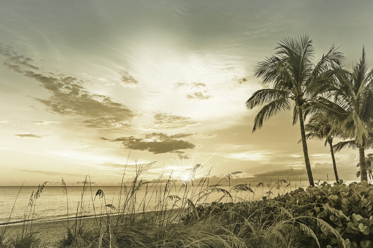 Arte fotográfico BONITA BEACH Sunset | Vintage