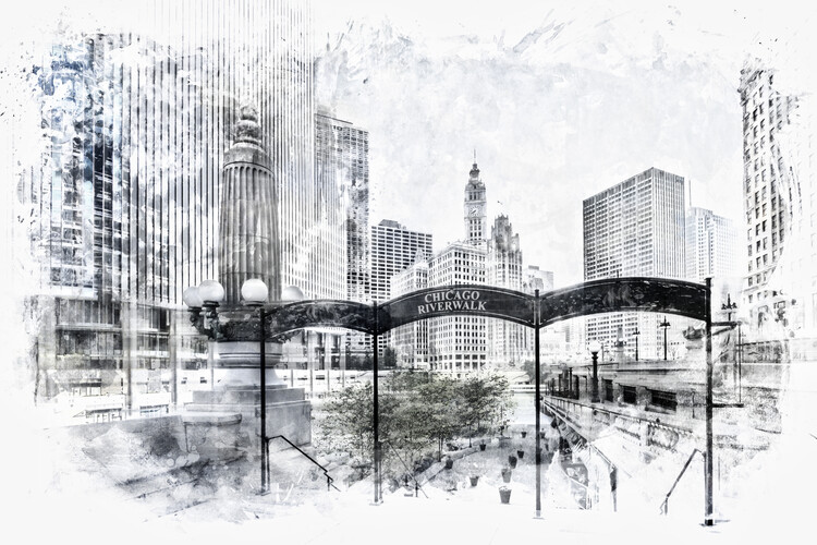 Arte fotográfico City Art CHICAGO Downtown