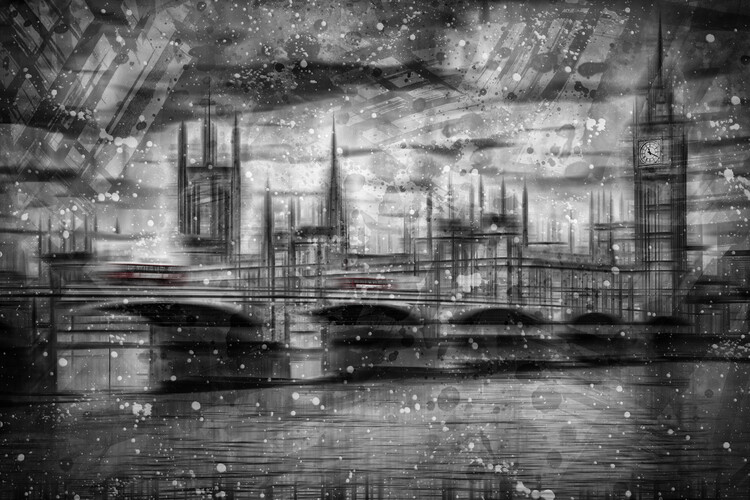 Arte fotográfico City Shapes LONDON Houses of Parliament