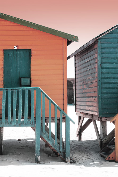 Arte fotográfico Colorful Houses Forty Seven Brick & Greensea