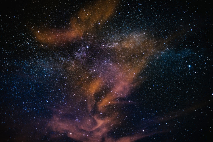 Photographie d'art Details of Milky Way of St-Maria multicolour graded with clouds