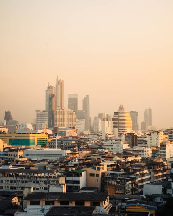 Arte fotográfico Dusk in Bangkok