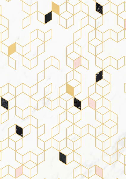 Kunstdruck Keziah Gold And Marble Bei Europosters