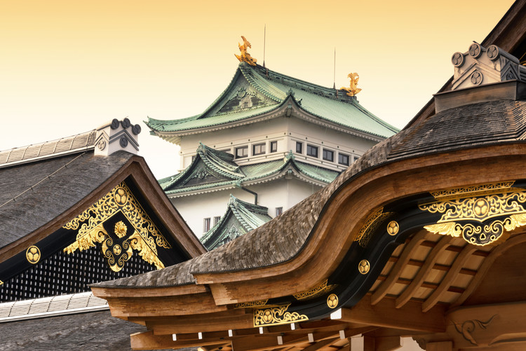 Arte fotográfico Nagoya Castle at Sunset
