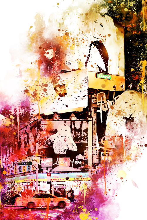 Arte fotográfico NYC Watercolor 035