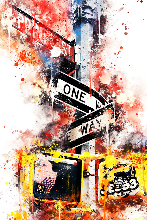 Arte fotográfico NYC Watercolor 037