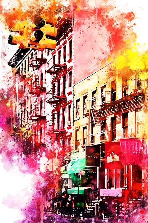 Arte fotográfico NYC Watercolor 050