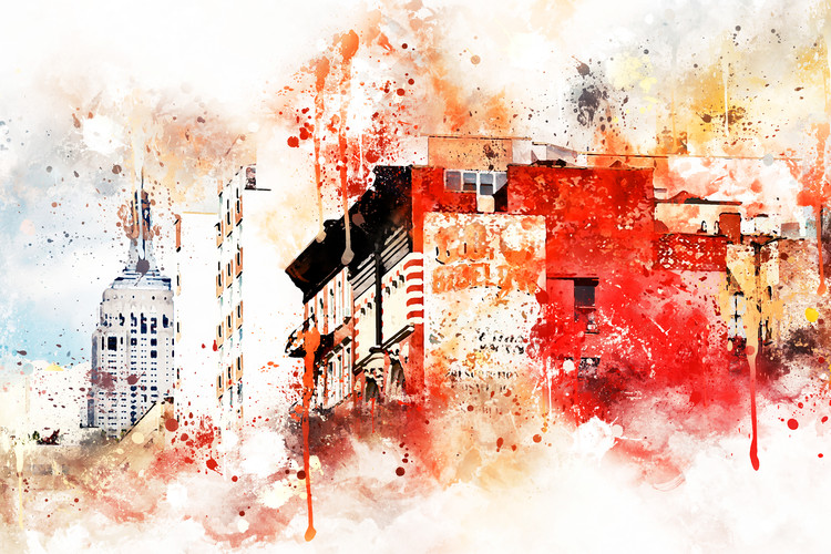 Arte fotográfico NYC Watercolor 051