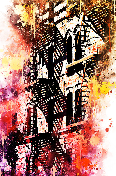 Arte fotográfico NYC Watercolor 053