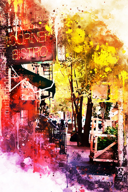 Arte fotográfico NYC Watercolor 054