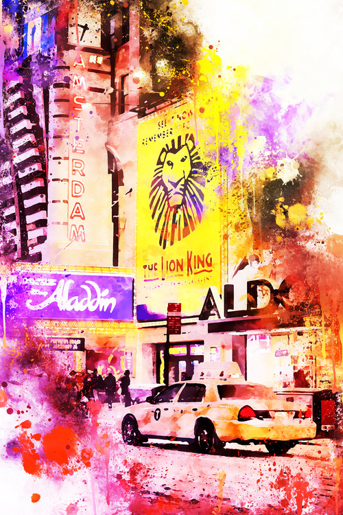 Arte fotográfico NYC Watercolor 103