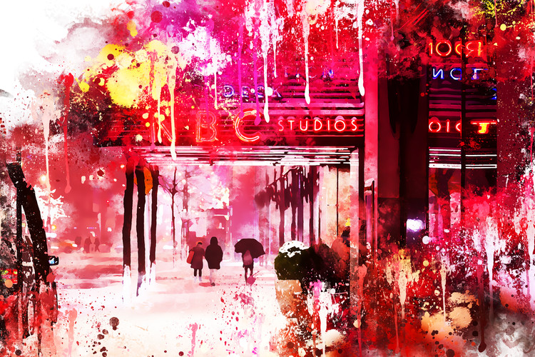 Arte fotográfico NYC Watercolor 105