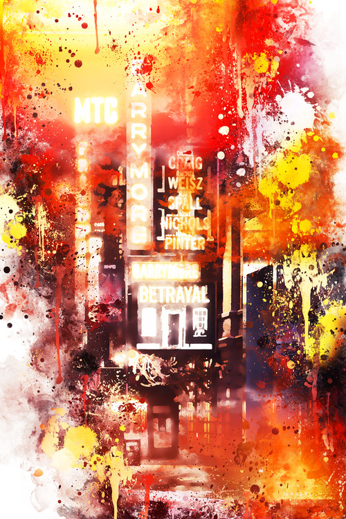 Arte fotográfico NYC Watercolor 108