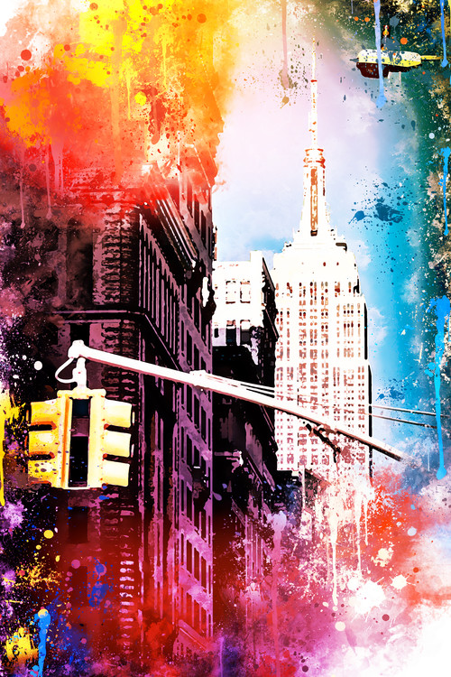 Arte fotográfico NYC Watercolor 113