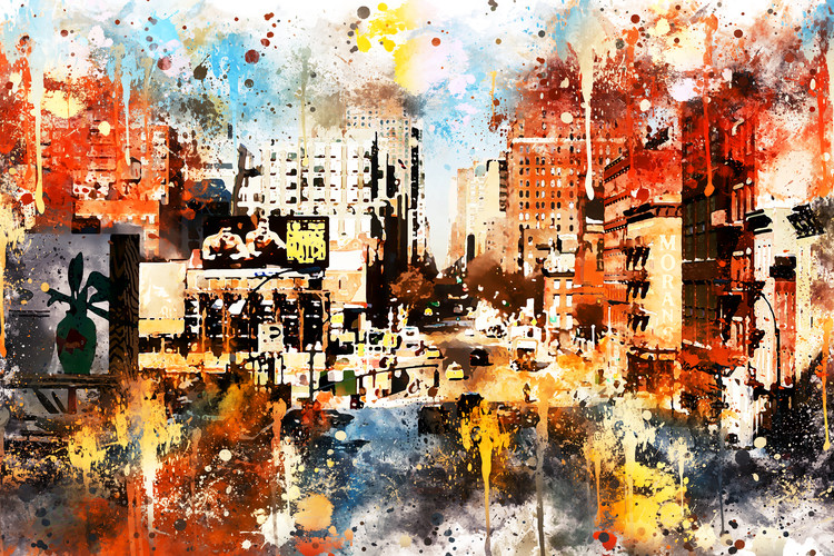 Arte fotográfico NYC Watercolor 115