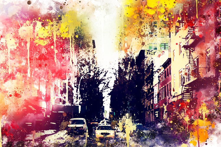 Arte fotográfico NYC Watercolor 132