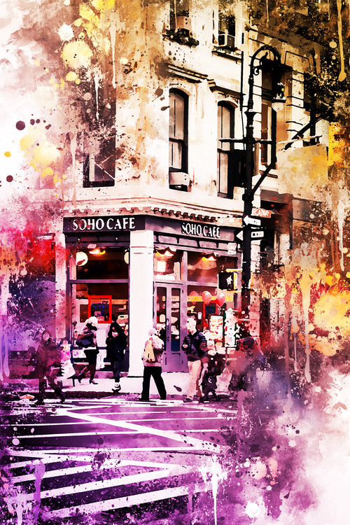 Arte fotográfico NYC Watercolor 138