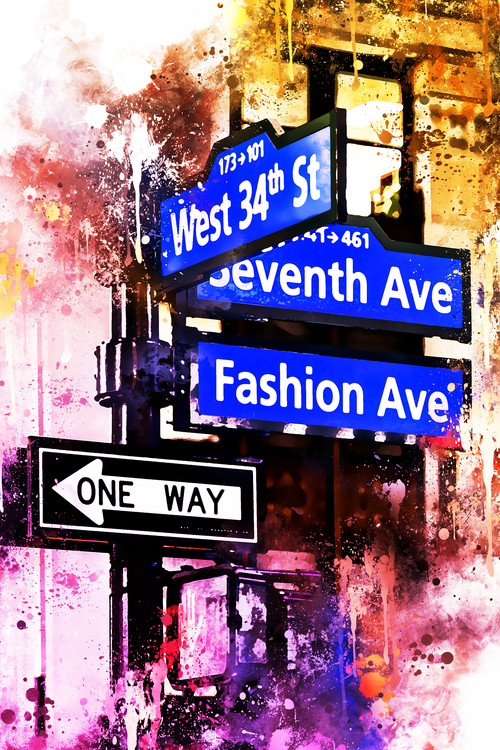 Arte fotográfico NYC Watercolor 143