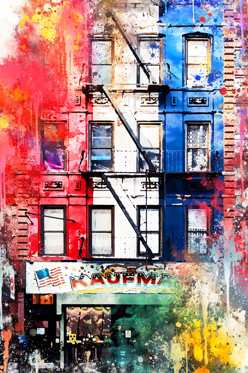 Arte fotográfico NYC Watercolor 152