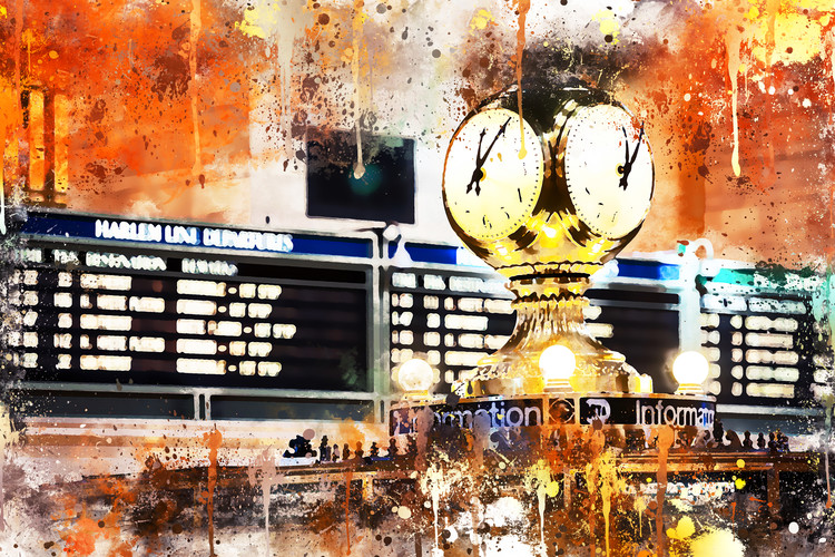 Arte fotográfico NYC Watercolor 156
