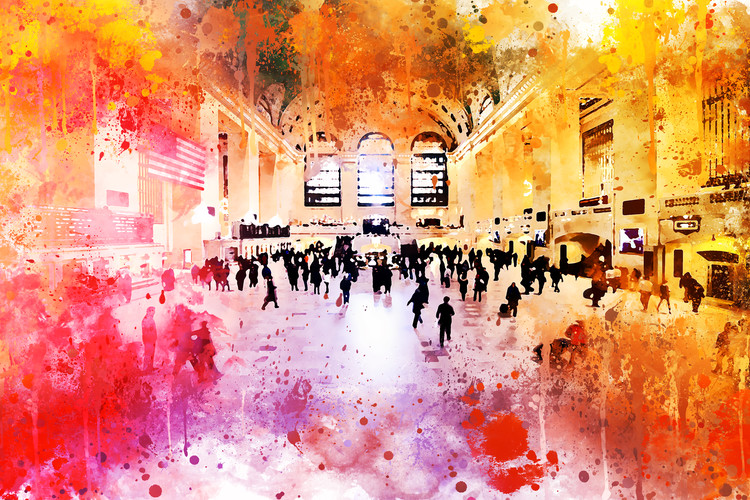 Arte fotográfico NYC Watercolor 157