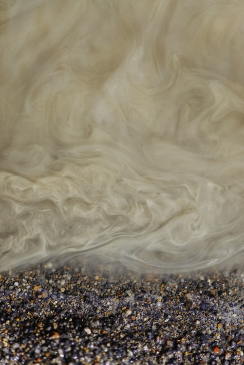 Arte fotográfico Sand with Water in a tiny river