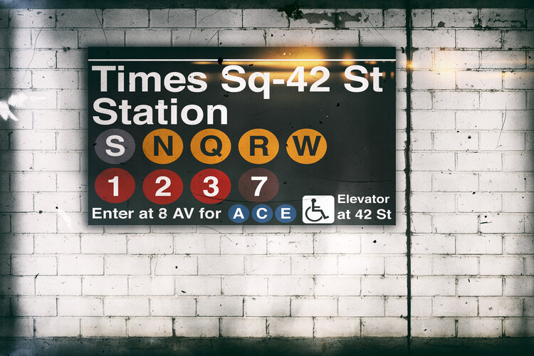 Arte fotográfico Times Square Station