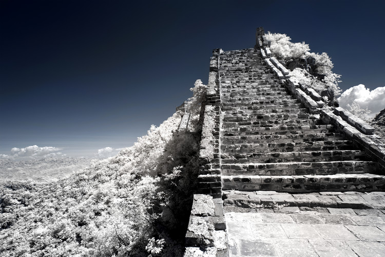 Arte fotográfico White Great Wall of China
