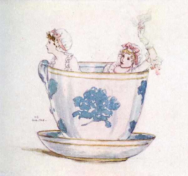 Obraz na plátně 'A calm in a  tea-cup' by Kate Greenaway
